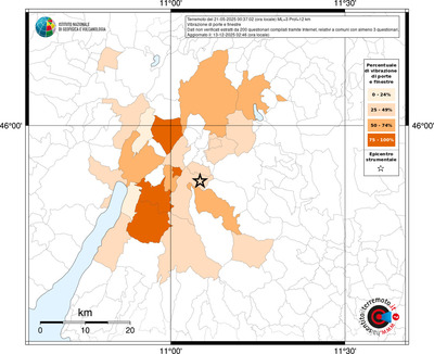 Mappa territorio comunale con almeno 3 questionari