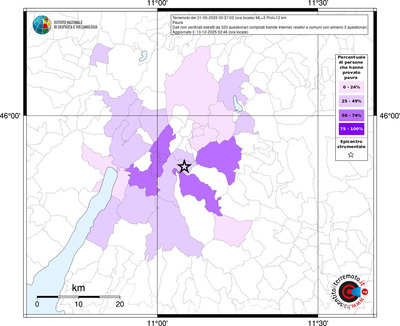 Mappa territorio comunale con almeno 3 questionari