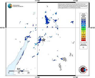 Mappa EMS - territori località