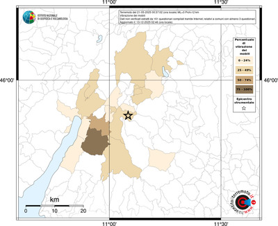Mappa territorio comunale con almeno 3 questionari