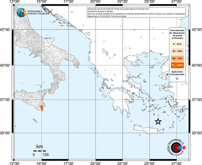 Mappa territorio comunale con almeno 3 questionari