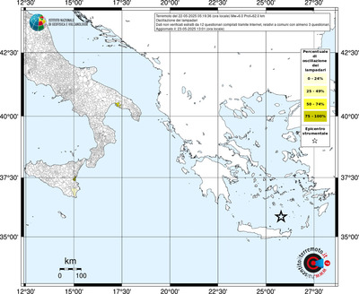 Mappa territorio comunale con almeno 3 questionari