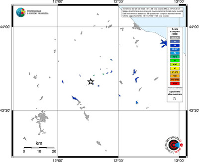 Mappa EMS - territori località