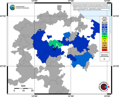 Mappa EMS - territori comuni