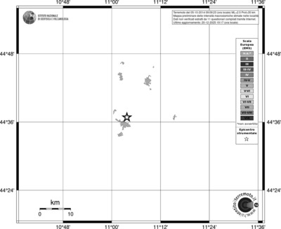 Mappa EMS - territori località