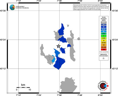 Mappa EMS - territori comuni