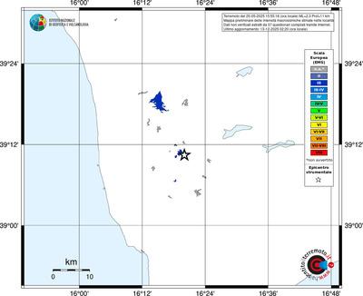 Mappa EMS - territori località