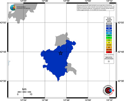 Mappa EMS - territori comuni