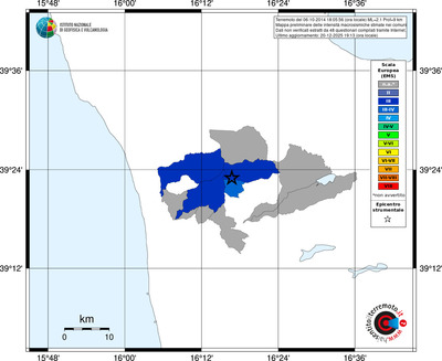 Mappa EMS - territori comuni