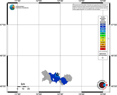Mappa EMS - territori comuni