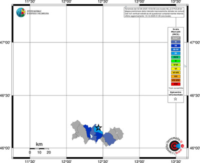 Mappa MCS - territori comuni
