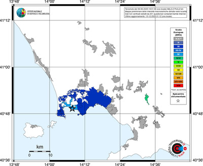 Mappa EMS - territori località