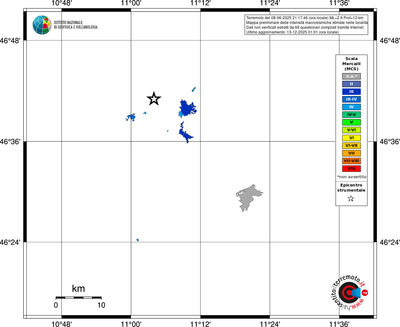 Mappa MCS - territori località