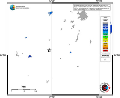 Mappa EMS - territori località
