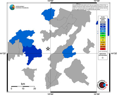 Mappa EMS - territori comuni