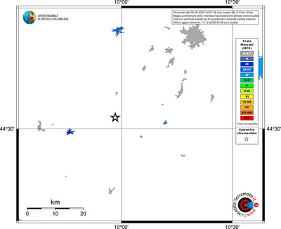 Mappa MCS - territori località