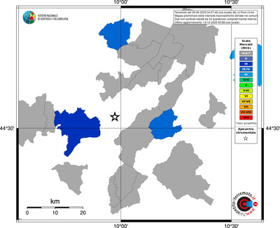 Mappa MCS - territori comuni