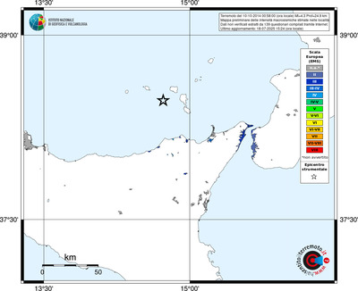Mappa EMS - territori delle località