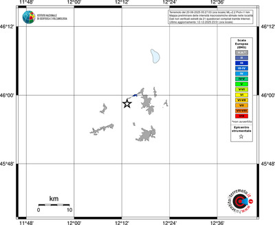 Mappa EMS - territori località