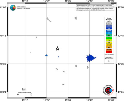 Mappa EMS - territori località