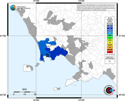 Mappa EMS - territori comunali