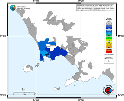 Mappa EMS - territori comuni