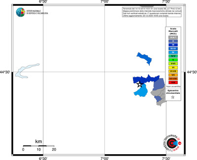 Mappa MCS - territori comuni