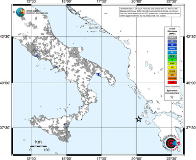 Mappa EMS - territori comuni