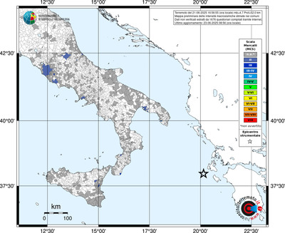 Mappa MCS - territori comunali
