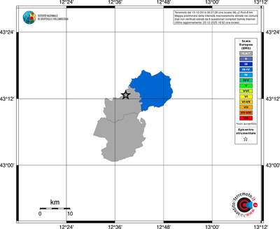 Mappa EMS - territori comuni