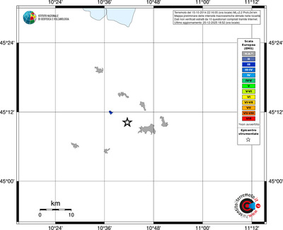 Mappa EMS - territori località