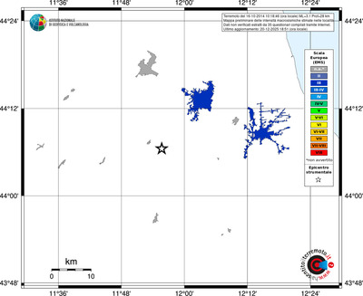 Mappa EMS - territori località