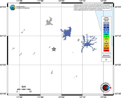 Mappa MCS - territori località