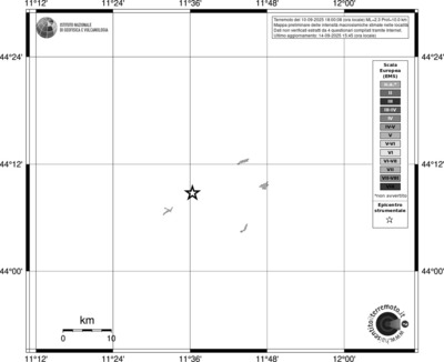 Mappa EMS - territori delle località