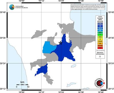 Mappa EMS - territori comuni
