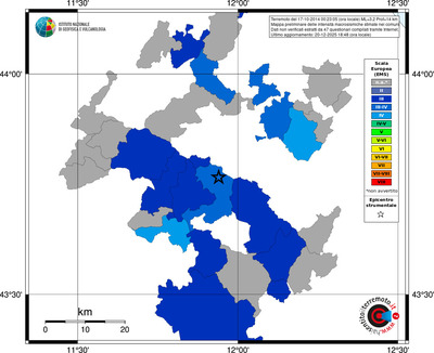 Mappa EMS - territori comuni