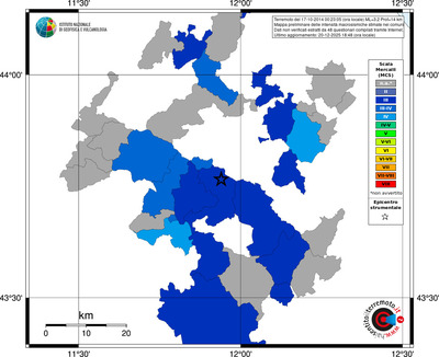 Mappa MCS - territori comuni