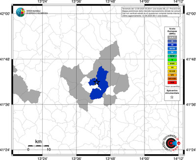 Mappa EMS - territori comunali