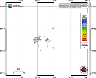 Mappa MCS - territori delle località