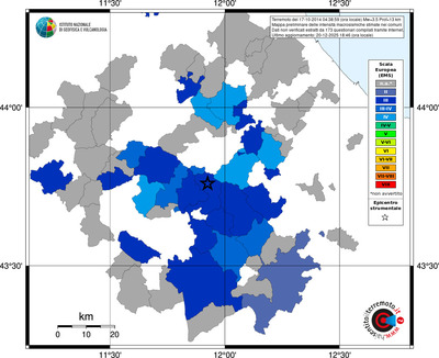 Mappa EMS - territori comuni