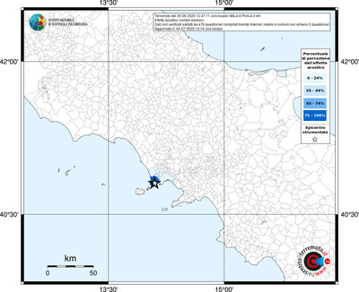 Mappa territorio comunale con almeno 3 questionari