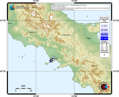 Mappa comuni con almeno 3 questionari