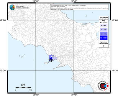 Mappa territorio comunale con almeno 3 questionari