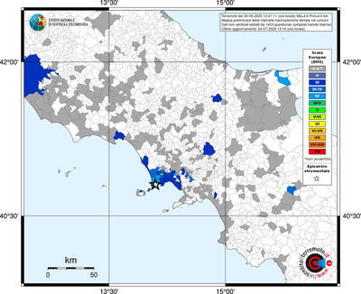 Mappa EMS - territori comunali