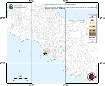 Mappa territorio comunale con almeno 3 questionari