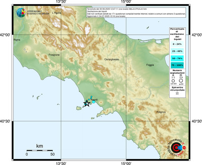 Mappa comuni con almeno 3 questionari