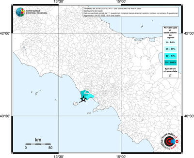 Mappa territorio comunale con almeno 3 questionari