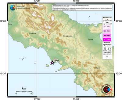 Mappa comuni con almeno 3 questionari