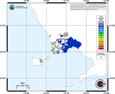 Mappa EMS - territori delle località