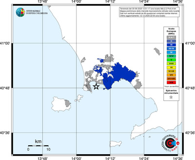 Mappa EMS - territori località
